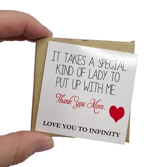 New Silver Tone Love You Mom Charm Bangle Bracelet - Picture 5 of 5